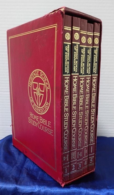 Heritage School of Evangelism Home Bible Study Course Box Set of 5 Books SC