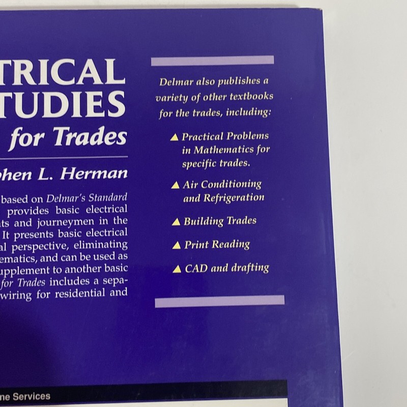 Electrical Studies for Trades Paperback Stephen L. Herman New With Shelf ￼Wear gallery