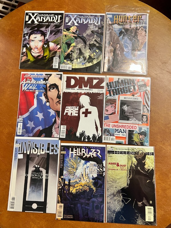 Lot of 9 Dc Vertigo Comics – Madame Xanadu #2, 7 The American Way, Dmz, Human