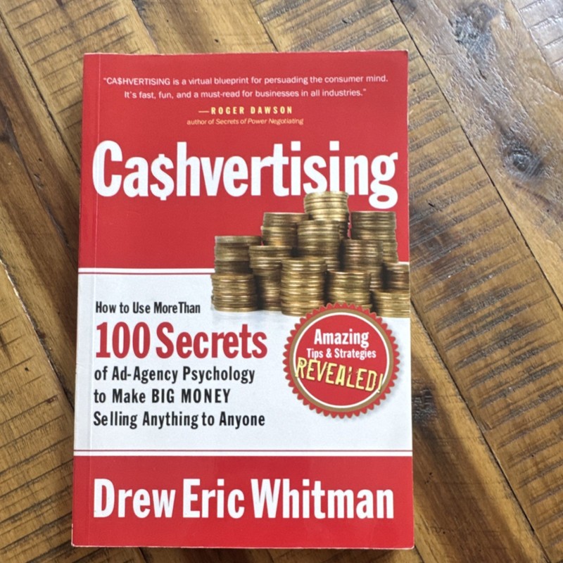 Ca$hvertising by Drew Eric Whitman Paperback Advertising Marketing Book