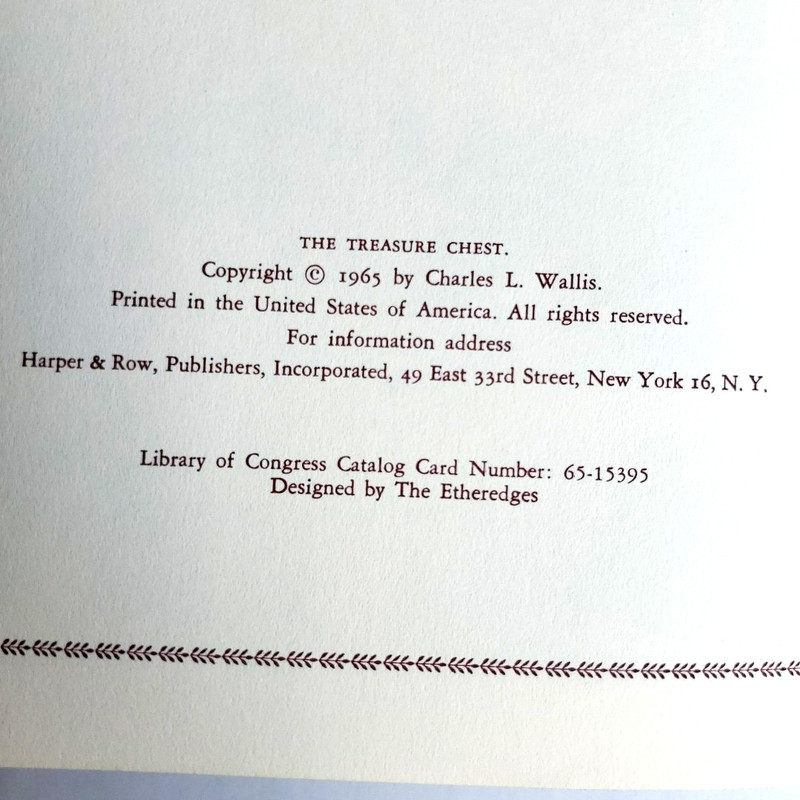 The Treasure Chest A Heritage Album Edited By Charles Wallis 1965 Inspiration gallery