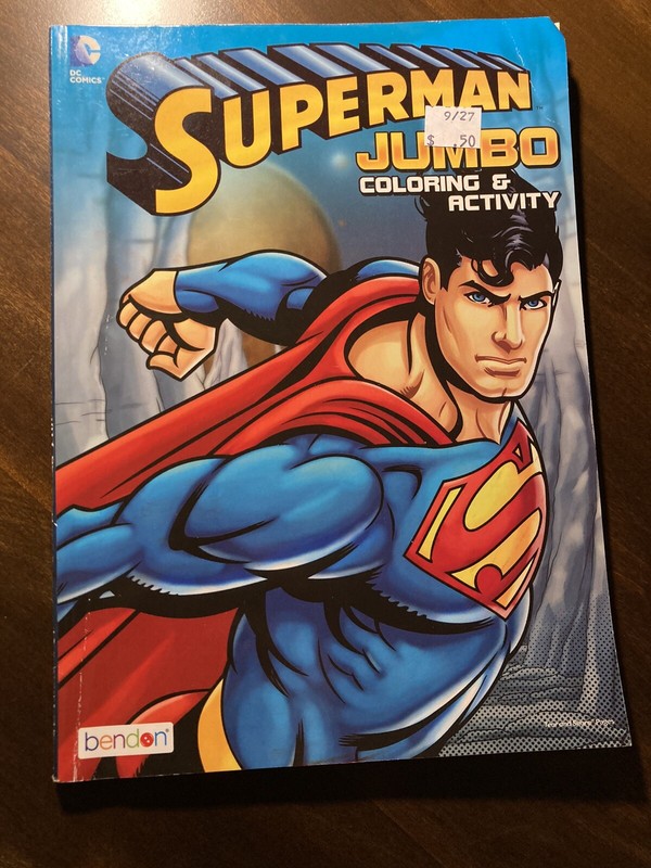 2013 Superman Jumbo Coloring & Activity Book Unused Uncolored Bendon DC Comics