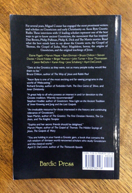 GNOSTIC: ‘Voices of Gnosticism ..’, Miguel Conner (editor) Vg PB gallery
