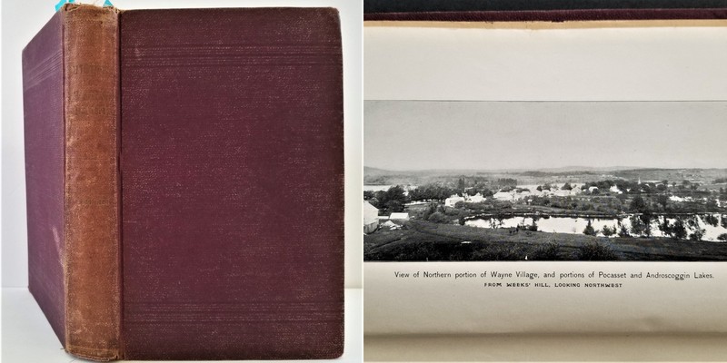 1898 antique WAYNE me Kennebec County HISTORY GENEALOGY MARRIAGES