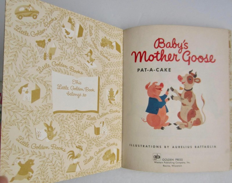 Little Golden Books Lot FOREST HOTEL ~ BABY's MOTHER GOOSE ~ Benvenuti 1970s gallery