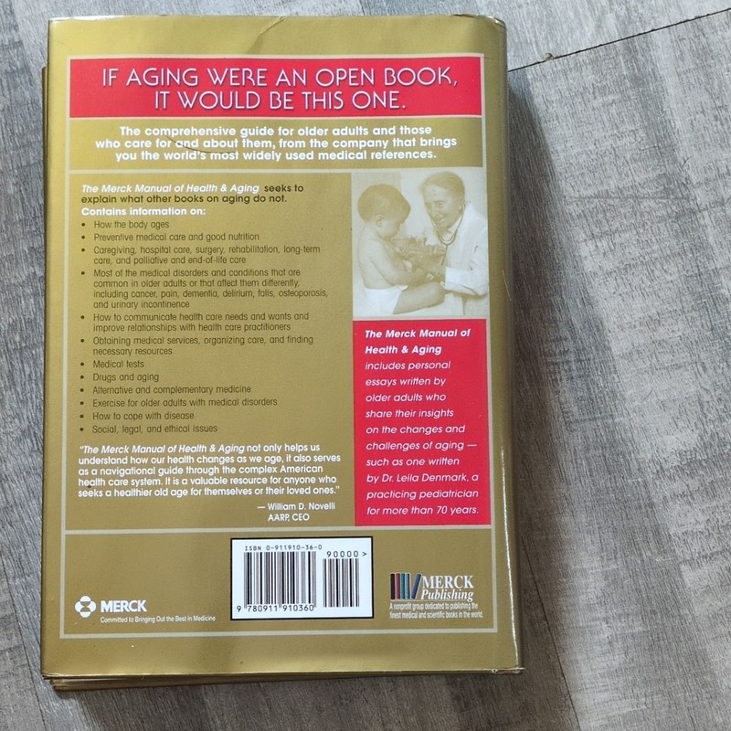 Merck Manual of Health and Aging by Mark H. Beers (2004, Hardcover) gallery