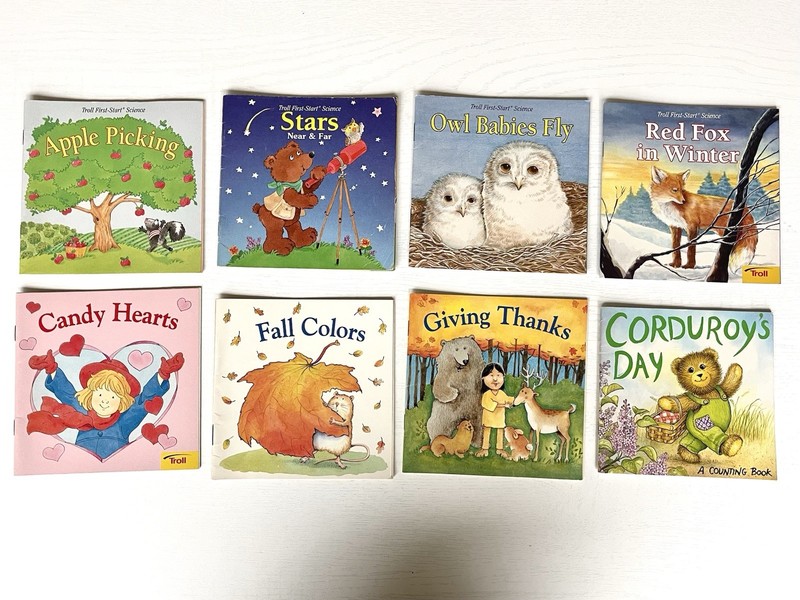 Troll Early Reader Children’s Book Lot Set of 8, 8PC, Very Good-Like New