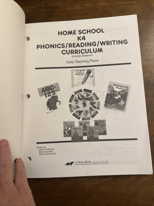 Abeka Phonics reading and writing curriculum K4 includes seatwork Paperback gallery