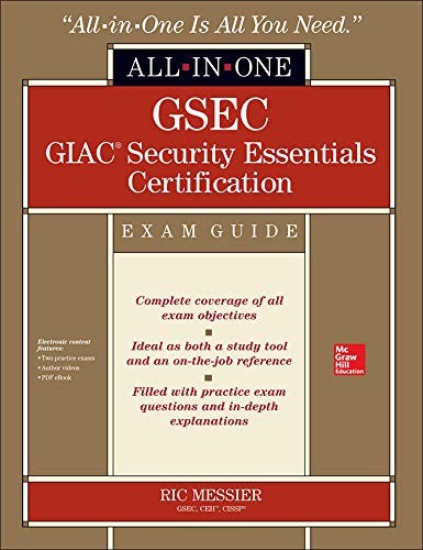 GSEC GIAC SECURITY ESSENTIALS CERTIFICATION ALL-IN-ONE By Ric Messier BRAND NEW