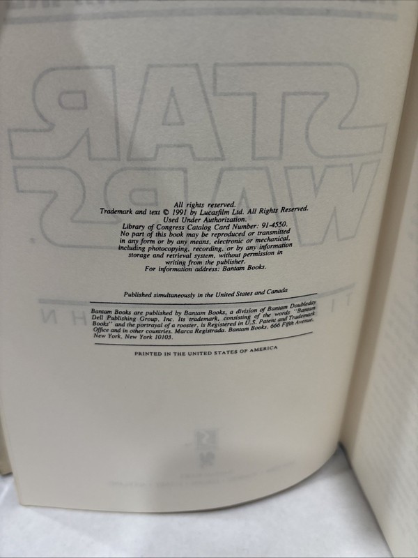 Complete Set Star Wars Thrawn Trilogy Timothy Zahn Hardcover gallery