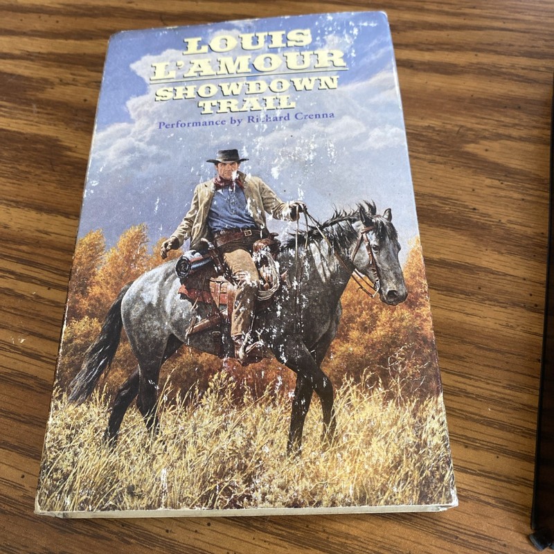 (TS) Louis L’Amour Cassette Tapes – Showdown Trail By Richard Crenna 180 Minutes