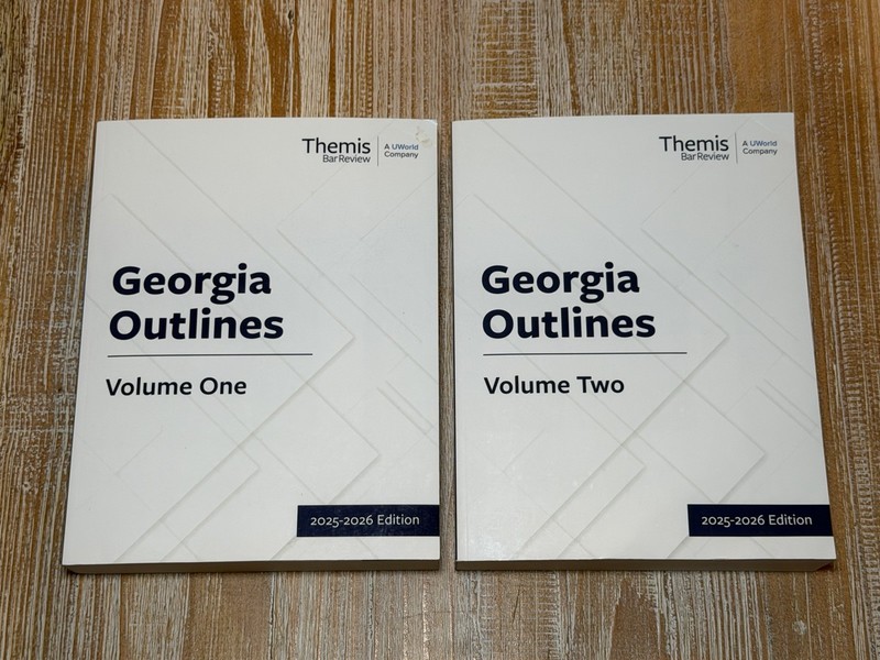 2025 2026 Themis GEORGIA Outlines Bar Exam Review Prep SET of 2 + GA + Barbri +
