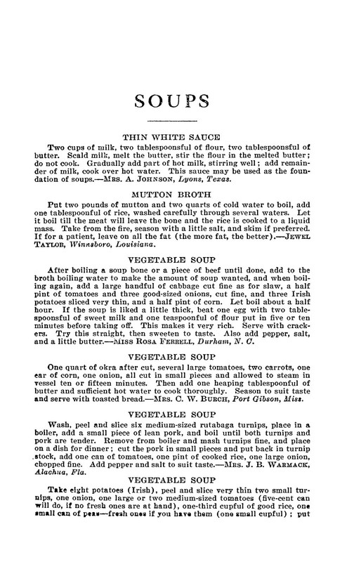 1912 Favorite Southern Recipes Vintage Cook Book 222 Pages Large Print gallery