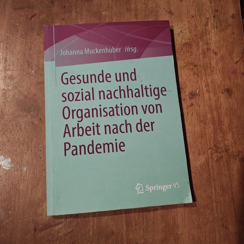 Gesunde und sozial nachhaltige Organisation von Arbeit nach der… 9783658459932