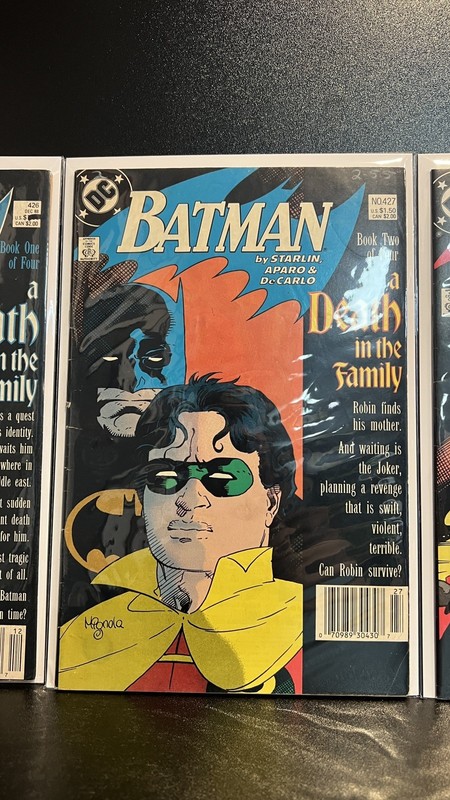 Batman #426-429 A Death in the Family 1-4 DC Comics (1988) Rare Newsstand Set gallery