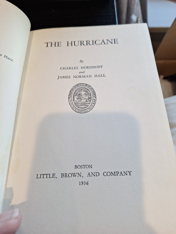 The Hurricane By Nordhoff And Hall HC gallery