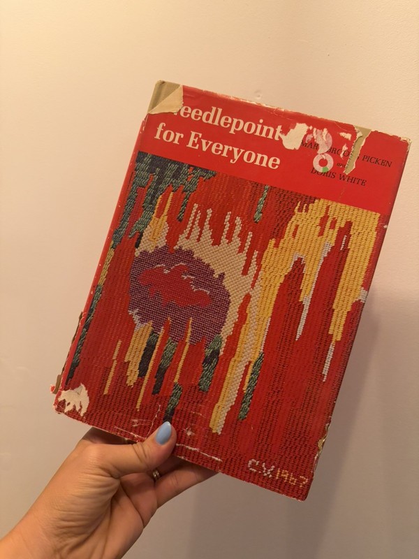 1970 Needlepoint For Everyone Black And White Instruction Book Vintage Sewing