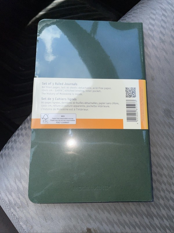 Cashier Journals: Moleskine Cahier Journal (Set of 3), Large, Ruled, Reef Green gallery