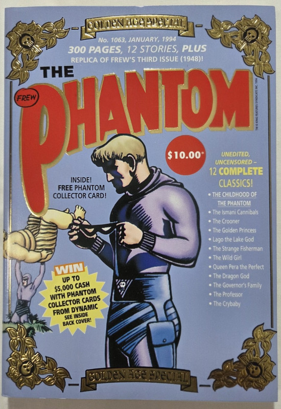 Australian Frew Phantom Comic No 1063 NMint 1994 – 300 Pages + Replica No 3