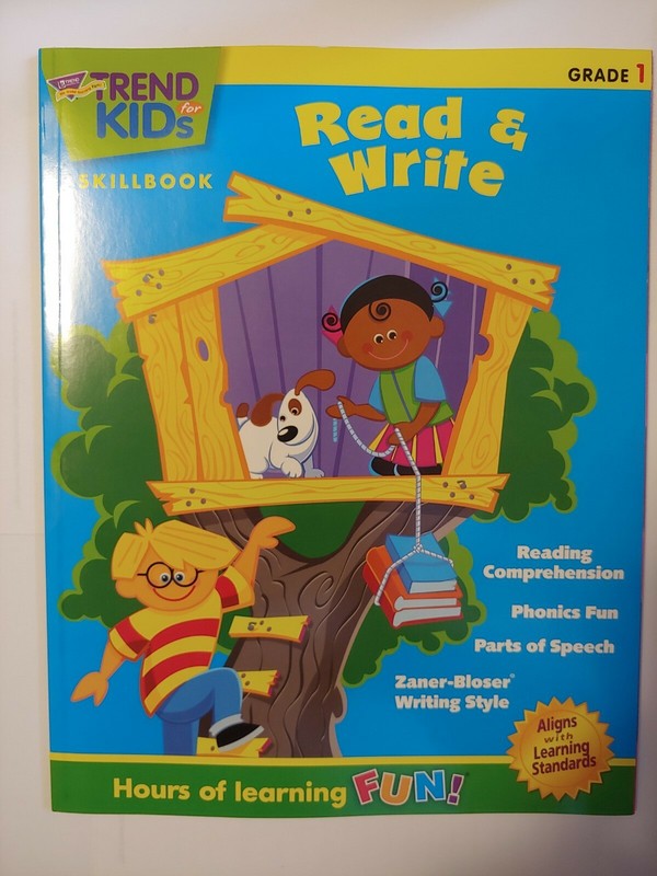 School Supplies: Learn to Read & Write Workbook – Grade 1 ~ 61 Pages ~ NEW