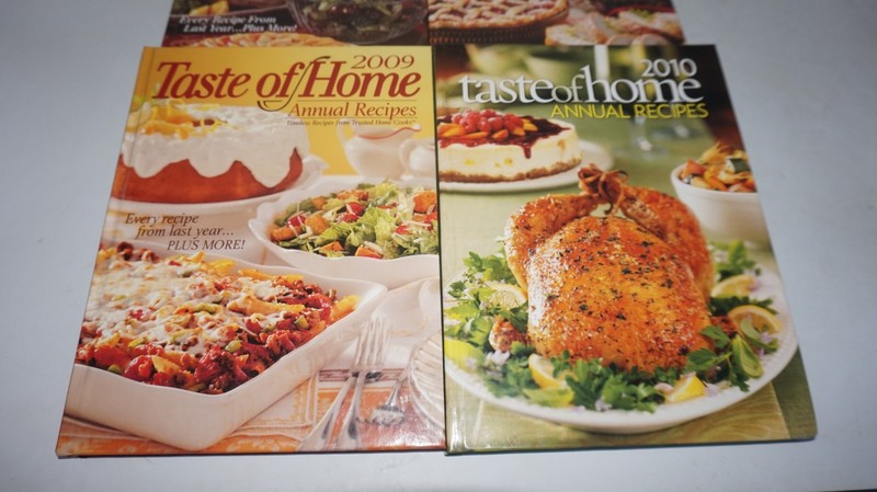 Taste of Home Annual Recipes Recipes Hardcover Cookbook Lot of 4 2007-2010 gallery