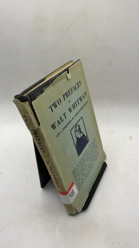 Two Prefaces Walt Whitman Hardcover First Edition 1926