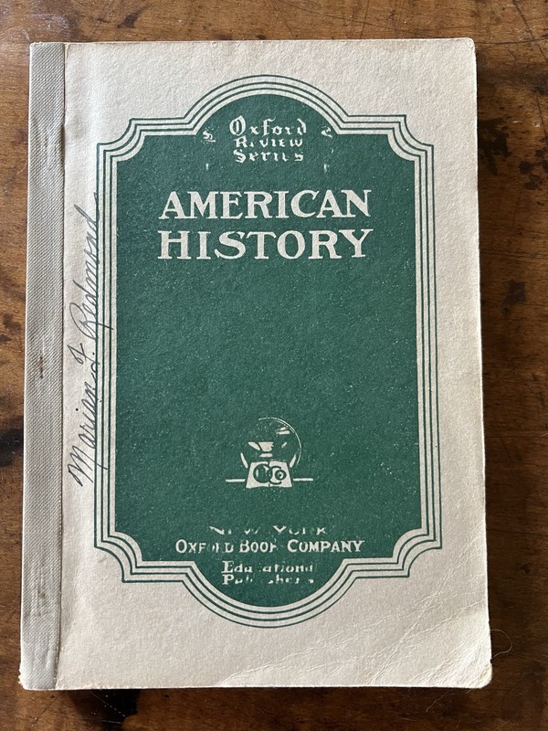 Vintage 1928 Oxford Review Series American History Books
