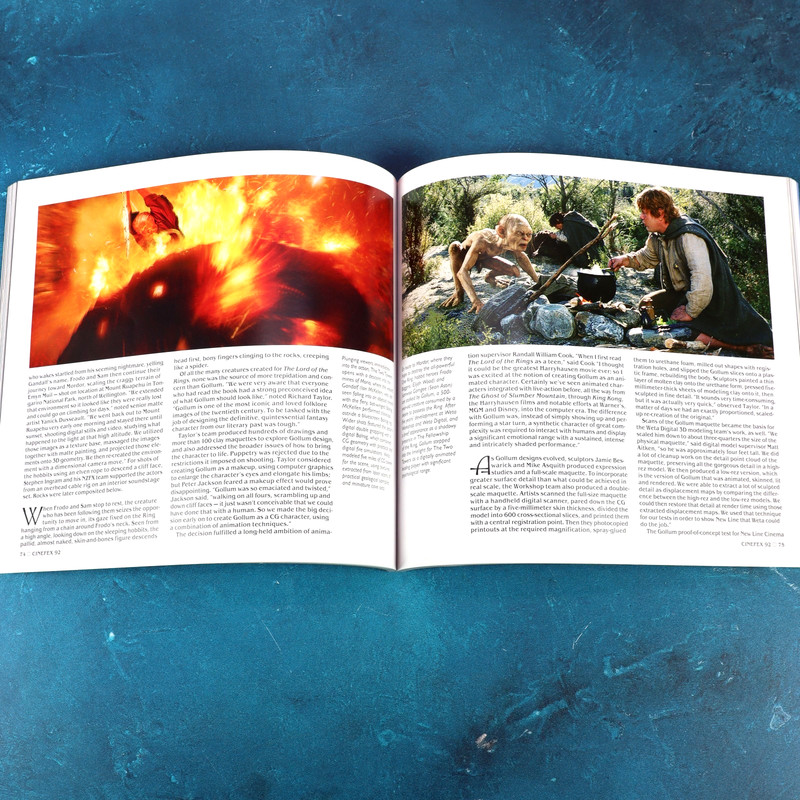 Cinefex Magazine Lord Of The Rings Two Towers Issue 92 Gollum Andy Serkis 2003 gallery