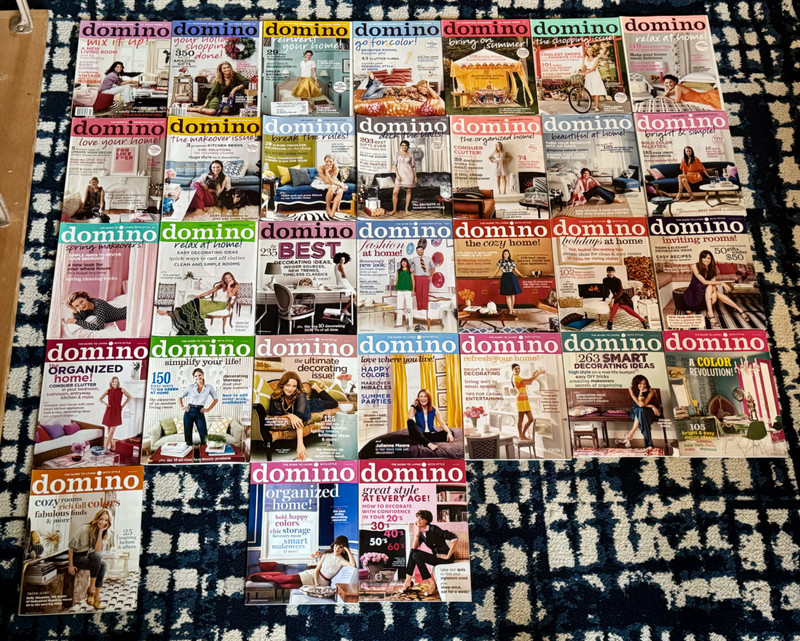 Lot of 31 Domino magazines 2005/2006/2007/2008/2009 – Interior Design Style