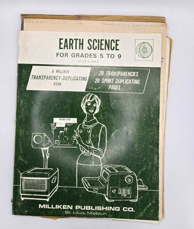 Milliken Full Color Transparency Duplicating Book lot of 5 Science Space & More! gallery