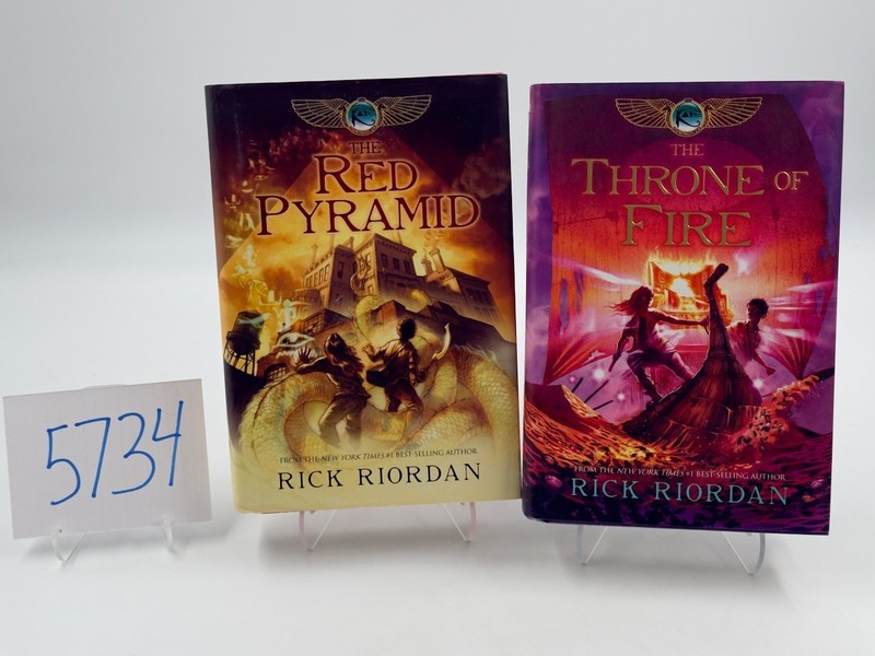 Rick Riordan Kane Chronicles #1-2 HC DJ FE Disney Hyperion 2010-2011