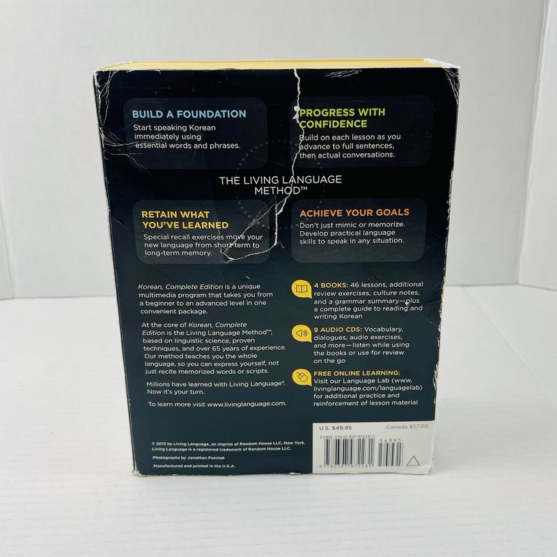 Living Language Korean: Complete Edition Beginner-Advanced 4 Books 8 Audio CDs gallery