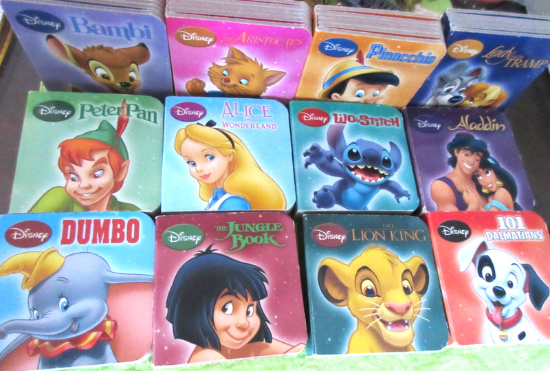 Disney «ALL MY FAVORITES» Book Block (12 Books) 3 in. by 3 in. Pristine