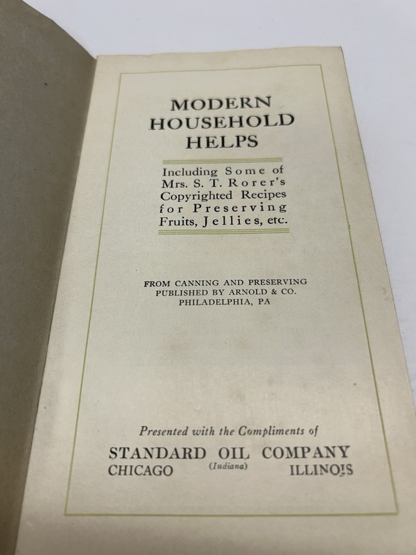 Standard Oil Co Chicago Modern Household Hints Booklet Excellent gallery