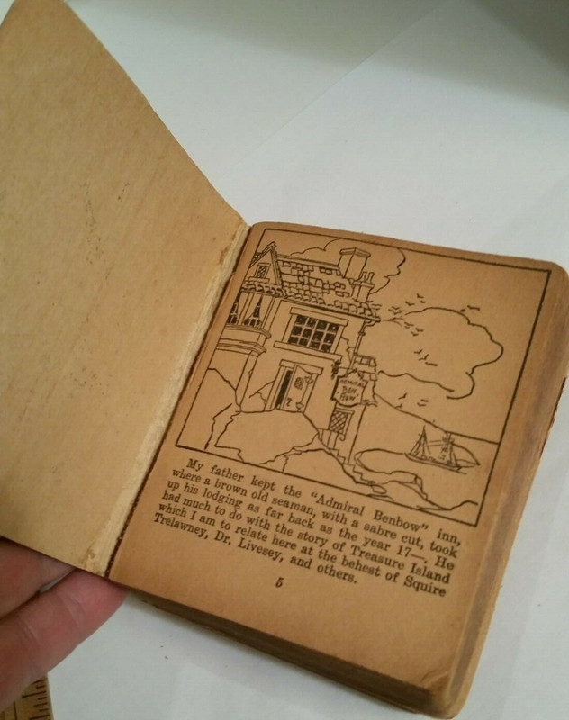 Big Little Book Treasure Island 720 357 pages Pirates treasure chest vintage gallery