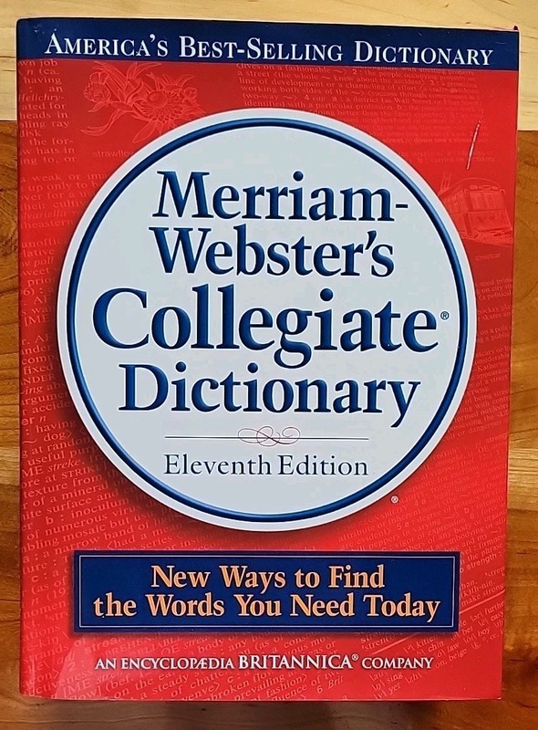 Merriam-Webster’s Collegiate Dictionary 11th Edition With Dust Jacket & CD EC