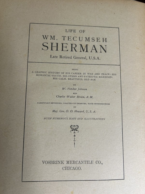 LIFE OF GENERAL WILLIAM T SHERMAN - 1902 Memorial Edition - CIVIL WAR RARE BOOK gallery
