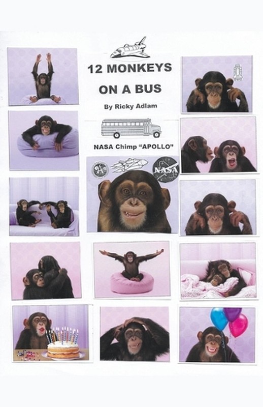 Twelve Monkeys on a Bus by Ricky Adlam Paperback Book