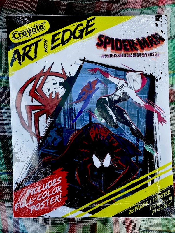 Spiderman Across the Spider Verse Crayola Art With Edge Coloring Book New/Sealed