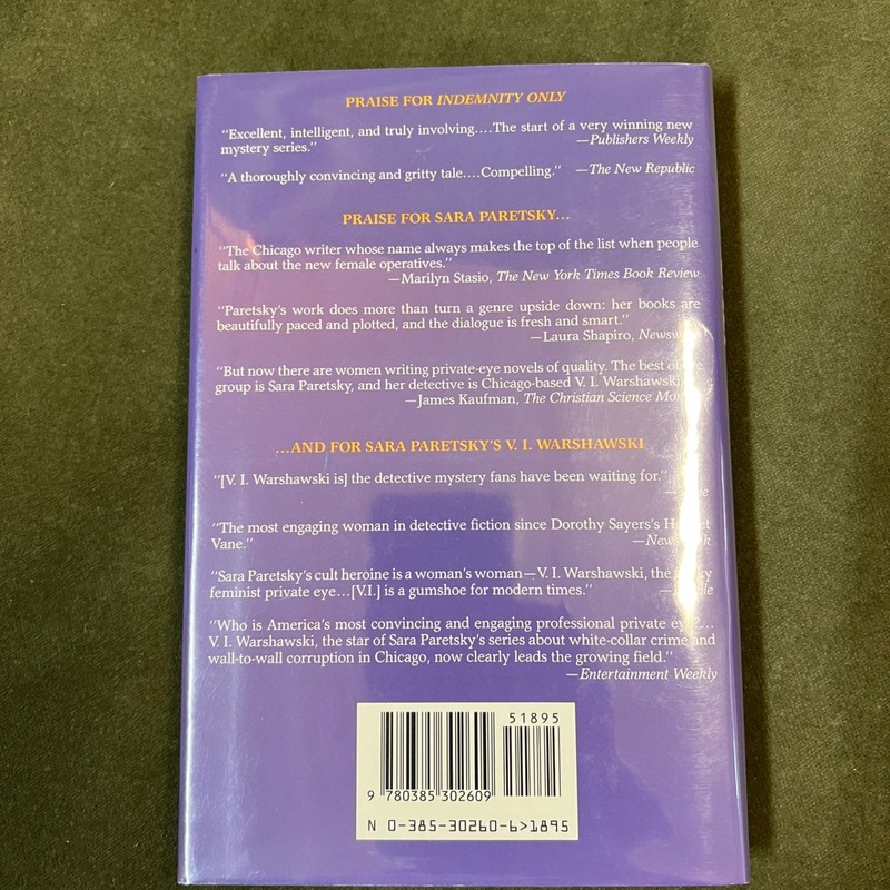 2 by Sara Paretsky - Indemnity Only (SIGNED-1st Ed) & Indemnity Only - ARC gallery