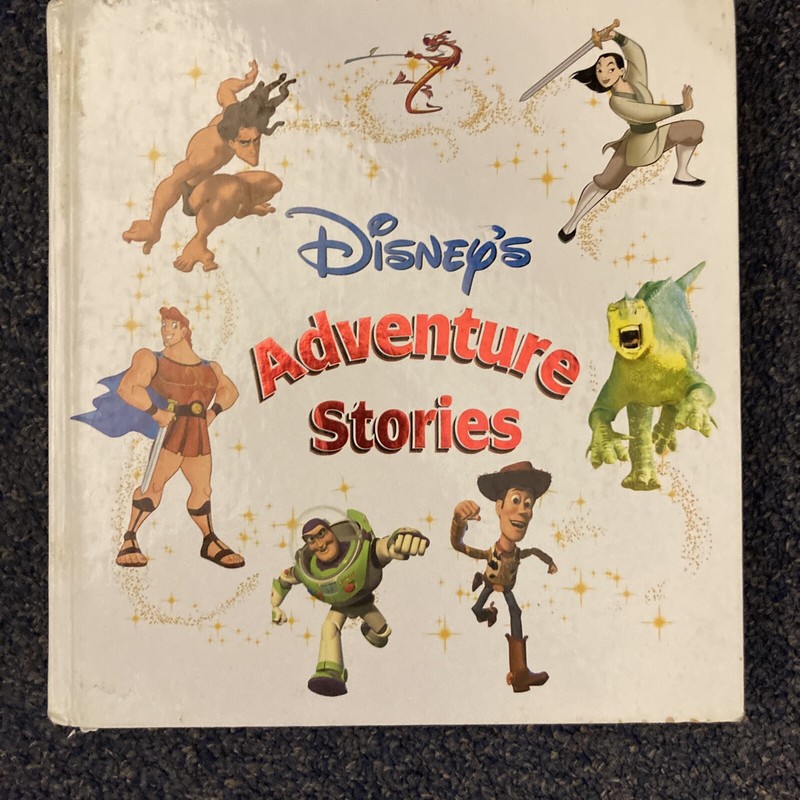 Disney’s Adventure Stories by Sarah Heller (2001, Hardcover)