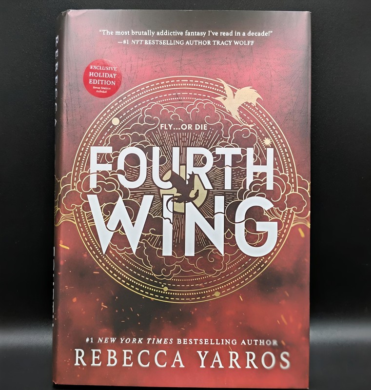 Fourth Wing Rebecca Yarros Exclusive Holiday Edition Hardcover Sprayed Edges