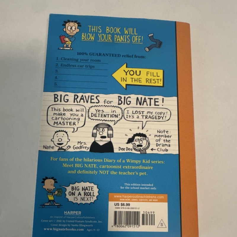 Lincoln Peirce Big Nate Boredom Buster Activity Book Illustrated Paperback 2011 gallery