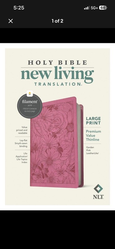 NLT Large Print – Imitation Leather, by New Living Translation – Very Good