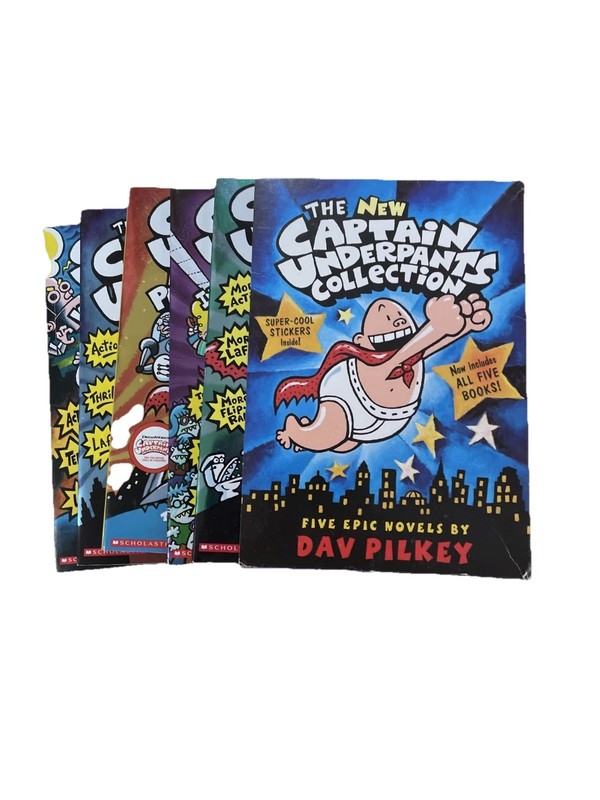 New Captain Underpants Collection by Dav Pilkey (2002, Quantity Pack)
