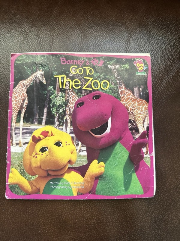 Vintage 90s Barney And BJ Go To The Zoo Mark S Bernthal Paperback