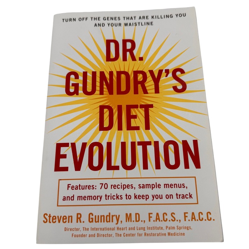 Dr Gundrys Diet Evolution Paperback Health Fitness Steven R Gundry MD