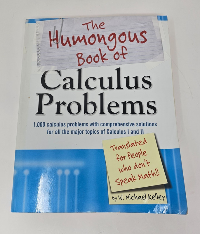 The Humongous Book Of Calculus Problems Paperback Textbook By W. Michael Kelley