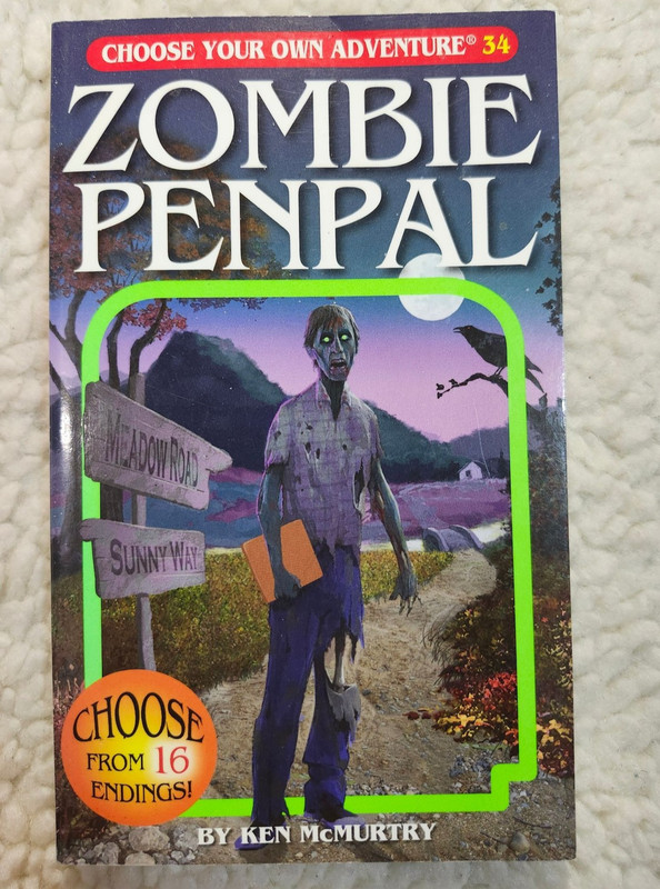 Choose Your Own Adventure Zombie Penpal Ken McMurtry Paperback 2010 Horror