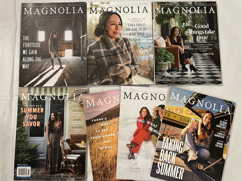 Magnolia Journal Lot of 7 Joanna Gaines HGTV issues 24,25,26,27,28,29,31 summer